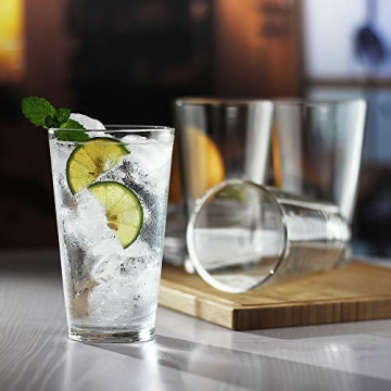 LUXU Classic Beer Pint Glasses for Any Occasion