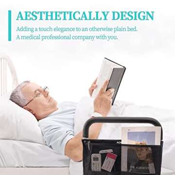 AOHHL Bed Rails Adjustable for Elderly Safety and Support