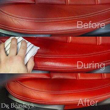 Dr. Beasley's Leather Cream - 12 oz., Restores Color and Softness, Resists UV Fading, Matte Finish - I31D12