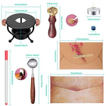 Complete Wax Seal Kit for DIY Crafting and Gifts