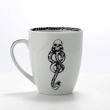 Harry Potter Voldemort Death Eater Dark Mark Porcelain 16 Piece Dinner Set, Includes Plates, Cups, and Bowls