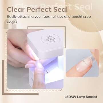 Modelones 9-in-One Gel Nail Glue for Acrylic Tips and Art