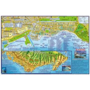 Oahu Guide Map - Folded