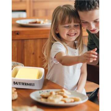 ButterMelt Butter Dish with Lid, Ceramic Container for Butter
