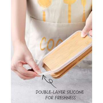 ButterMelt Butter Dish with Lid, Ceramic Container for Butter