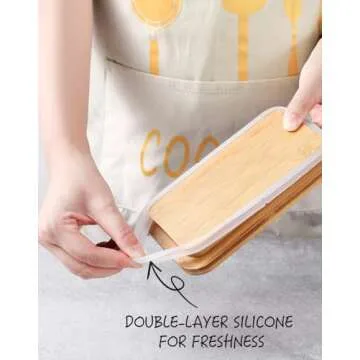 ButterMelt Butter Dish with Lid, Ceramic Container for Butter