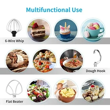 KUPPET Stand Mixer - 8-Speed Electric Food Mixer