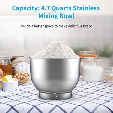 KUPPET Stand Mixer - 8-Speed Electric Food Mixer