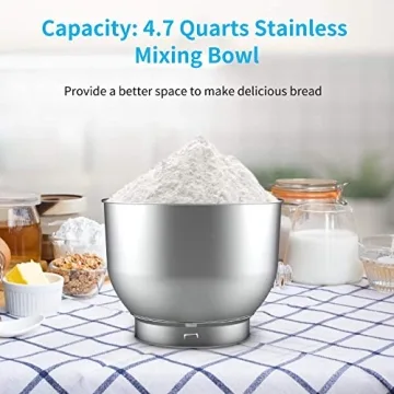 KUPPET Stand Mixer - 8-Speed Electric Food Mixer