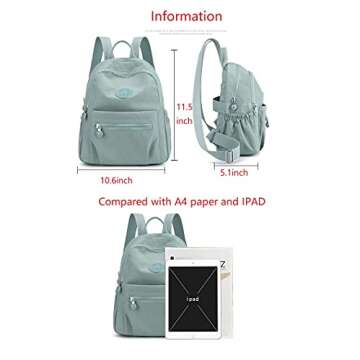 go-done MUKAITE 11L Mini fashion Backpack,Small Nylon Ladies backpacks,Women shopping Backpack(Small size)