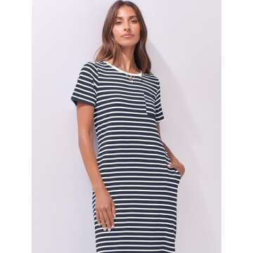 ANRABESS Women's Summer Midi Dress - Comfort & Style