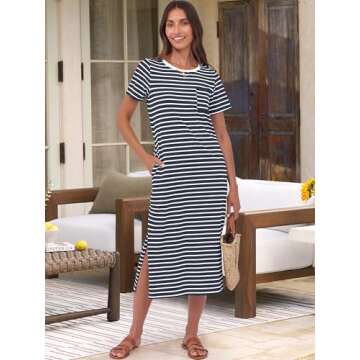 ANRABESS Women's Summer Midi Dress - Comfort & Style