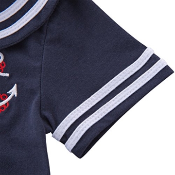 Stylish Baby Sailor Stripe Romper for Boys 0-18 Months