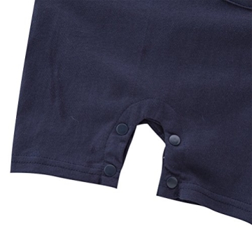 Stylish Baby Sailor Stripe Romper for Boys 0-18 Months