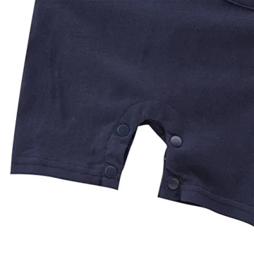 Stylish Baby Sailor Stripe Romper for Boys 0-18 Months