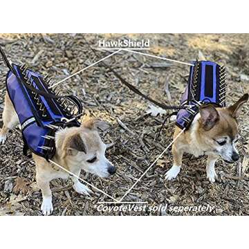 HawkShield Pad for CoyoteVest or SpikeVest, Dog Harness Vest, Protective Dog Vest Harness Add-On to Shield Your Pet from Birds of Prey, Raptor, Hawk, Coyote & Animal Attacks- (XX-Small, Pink)