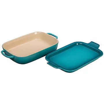 Le Creuset Stoneware Rectangular Dish with Platter Lid