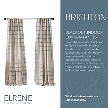 Brighton Blackout Curtain Panel - Elrene Home Fashions