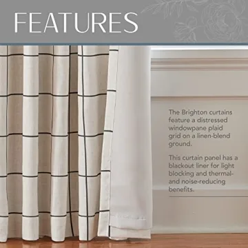 Brighton Blackout Curtain Panel - Elrene Home Fashions