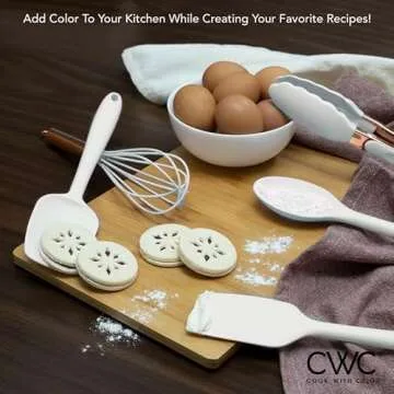 Trendy COOK WITH COLOR Silicone Cooking Utensils Set for Kitchen