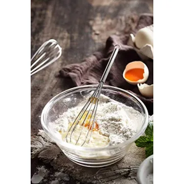 8 Inch Mini Wire Whisk Set - 6 Pack Stainless Steel