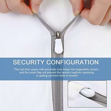 Mesh Laundry Bag - 3 Pack Durable and Reusable Wash Bag Travel Organization Bag for Garment, Socks, Underwear, Panties (9.5Inch x 12 Inch)