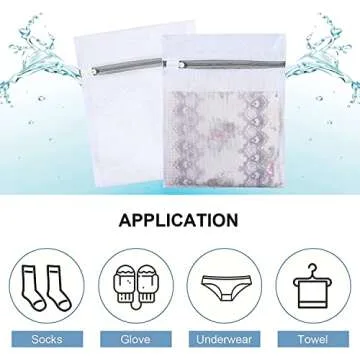 Durable Mesh Laundry Bag for Delicates & Travel Organization