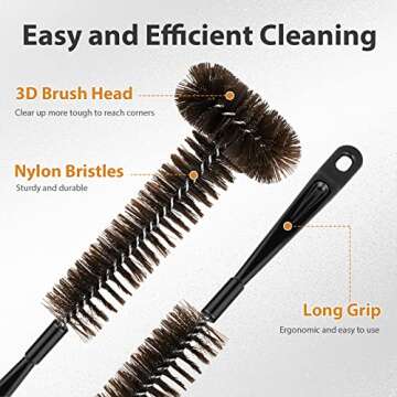 Garbage Disposal Brush, Universal Cleaning Cleaner Brush with Extra Long Handle Ullnosoo Eliminates ...