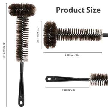 Garbage Disposal Brush, Universal Cleaning Cleaner Brush with Extra Long Handle Ullnosoo Eliminates Residue and Odor 15inch