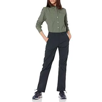 Amazon Essentials Women's Stretch Woven Outdoor Hiking Pants with Utility Pockets, Black, 14