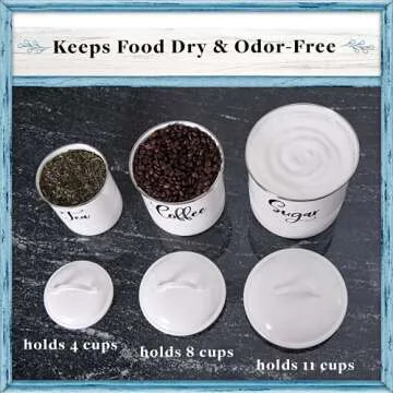 Stylish Home Acre Kitchen Canister Set for Freshness