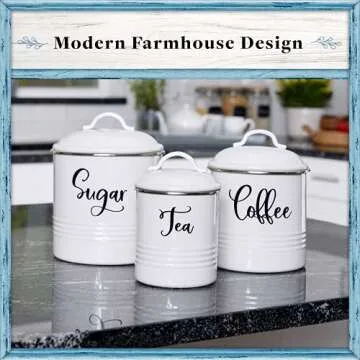 Stylish Home Acre Kitchen Canister Set for Freshness