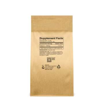 PURE ORIGINAL INGREDIENTS Vitamin C Powder (2 lb) Ascorbic Acid, Non GMO, Dietary Supplement