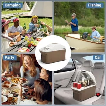 PUNEDA 12V Car Refrigerator Cooler/Warmer - Compact & Portable