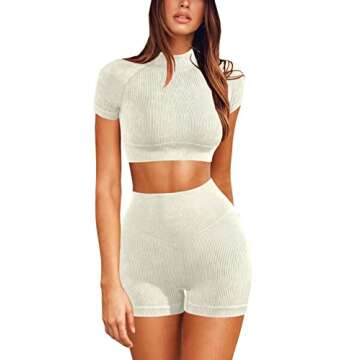 Meyeeka Women's Seamless Workout Set - Stylish & Comfortable