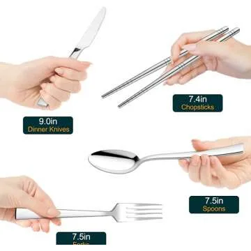 Travel Utensils Set with Case for On-the-Go Eating