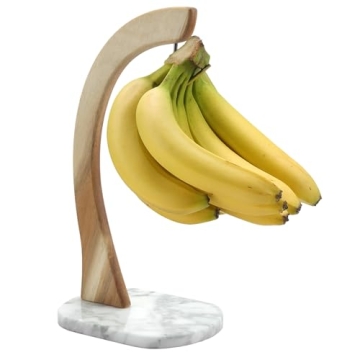 Stylish Everous Banana Hanger with Marble Base for Kitchen