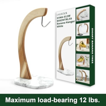 Stylish Everous Banana Hanger with Marble Base for Kitchen