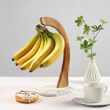 Stylish Everous Banana Hanger with Marble Base for Kitchen