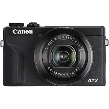 Canon PowerShot G7 X Mark III Digital Camera (Black) (3637C001), 64GB Memory Card, NB13L Battery, Corel Photo Software, Charger, Card Reader, Bag, Flex Tripod + More (International Model) (Renewed)