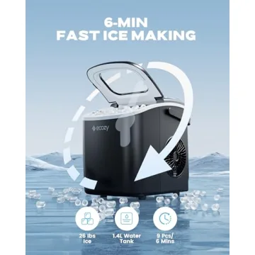 ecozy Portable Ice Maker - Quick Ice for Any Occasion