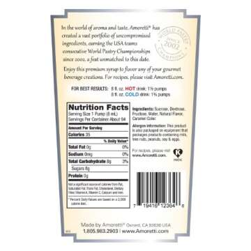 Amoretti Premium Syrup, Boysenberry, 25.4 Ounce