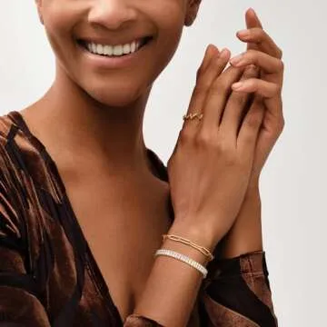 MEVECCO Dainty Oval Paper Clip Link Chain Bracelet Gold Chunky Radial Rolo Paperclip Link Bracelet 18K Gold Plated Delicate Wide Women Personalized Gift