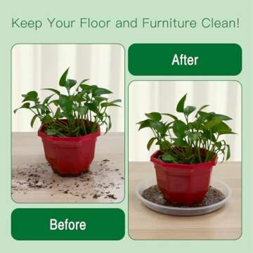 Sturdy 14 Inch Plant Saucers for Indoor and Outdoor Use