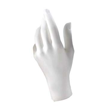 KODORIA Female Hand Mannequin Hand Jewelry Bracelet Ring Gloves Display Organizer Stand - White L
