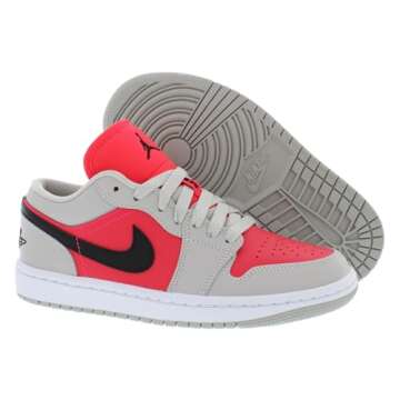 Nike Women's Air Jordan 1 Low UNC Basketball Shoe, Black/University Blue-white, 8.5