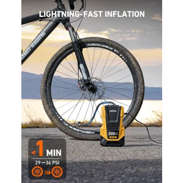 AstroAI AC/DC Tire Inflator Compressor for Home and Car