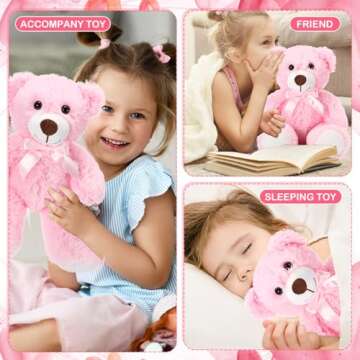 Aoriher 6 Piece Valentine’s Day Bear Plush Toys