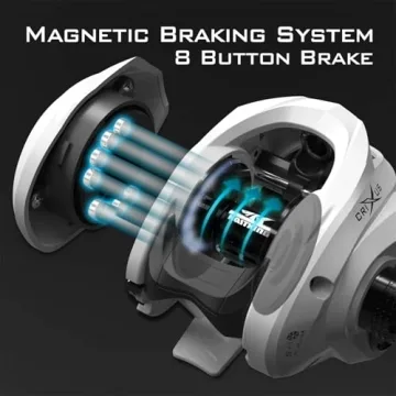 KastKing Crixus Baitcasting Fishing Combo - 6ft Medium