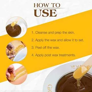 GiGi Brazilian Body Hard Wax, Smooth and Soft Bikini, Non-Strip, Suitable for Sensitive Skin, 14 oz, 1-pc